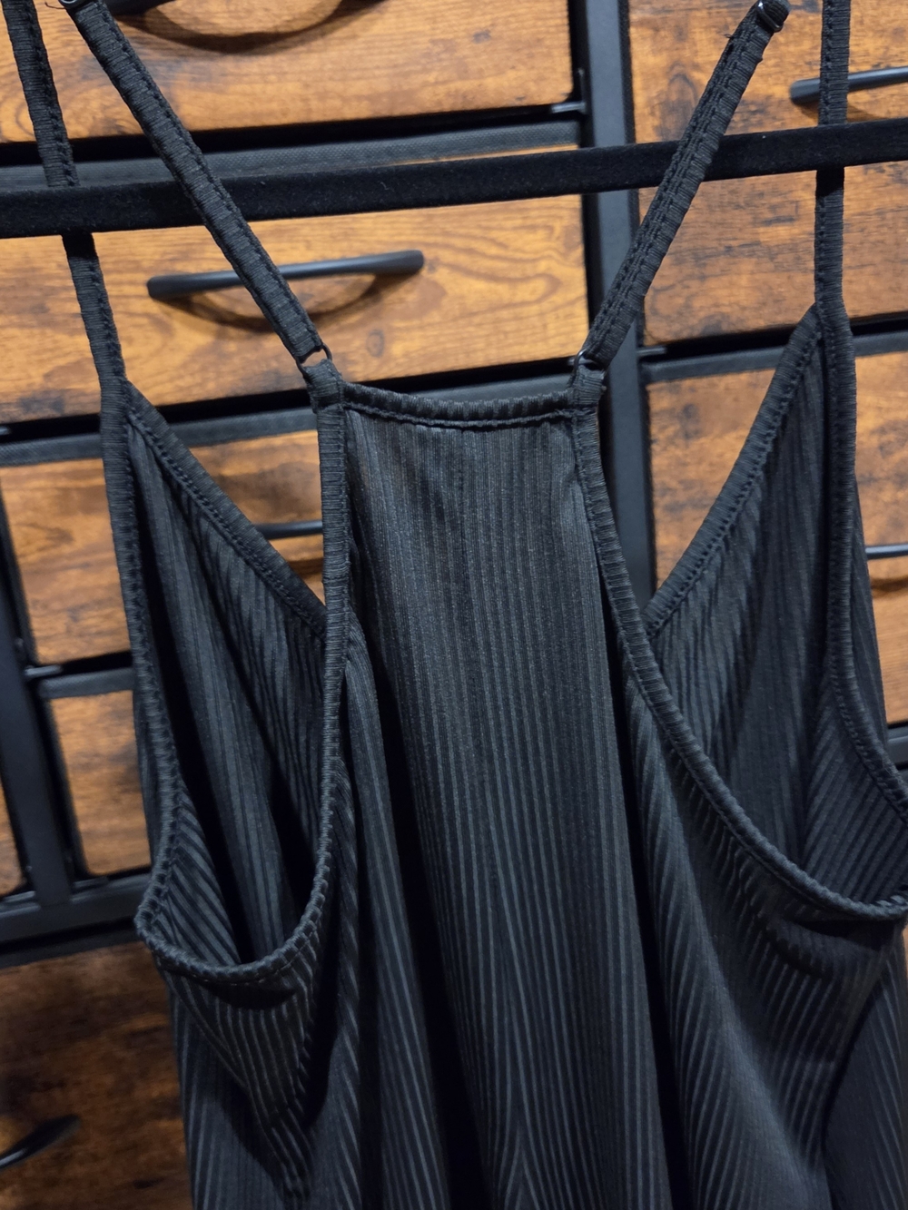 SHEIN Black Ribbed Romper - Picture 2 of 4